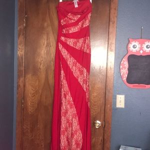 Floor Length Red Hourglass/Mermaid style dress